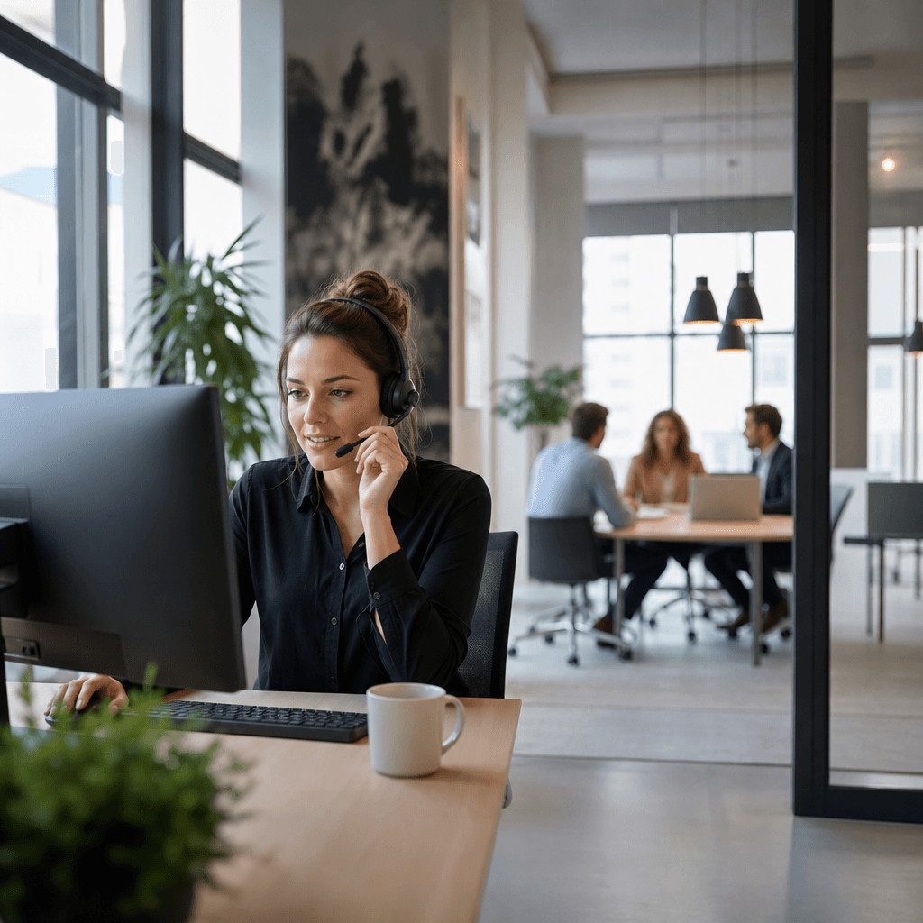 Illustratie bij artikel: AI-gespreksmonitoring voor MKB: Van compliance naar concurrentievoordeel