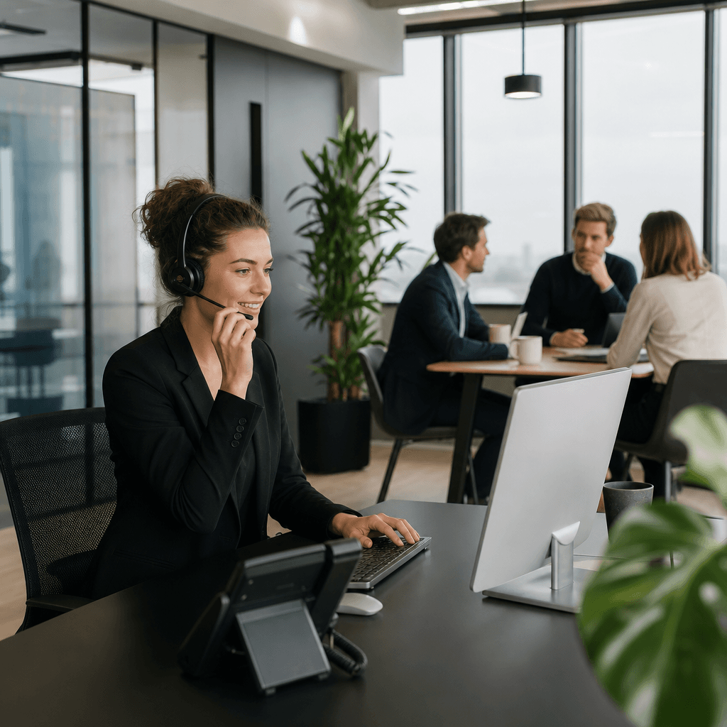Illustratie bij artikel: Virtuele receptionist kosten: wat betaal je echt in 2026?
